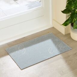Artsy Mats Hello Bye Indoor Washable Doormat 60x40cm in Blue - Size: 40 cm x 60 cm - thumbnail 3