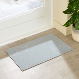 Artsy Mats Hello Bye Indoor Washable Doormat 60x40cm in Blue - Size: 40 cm x 60 cm