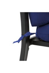 H&O Direct 2 Pcs Outdoor Garden Chair Cushion in Navy - thumbnail 5