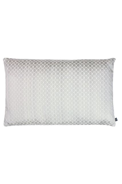 Prestigious Textiles Gemstone Geometric Jacquard Cushion in Silver - Size: 40 cm x 60 cm - image 1