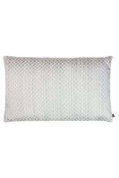 Prestigious Textiles Gemstone Geometric Jacquard Cushion in Silver - Size: 40 cm x 60 cm