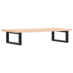 Berkfield Home Basin Shelf Wall Mounted Steel & Solid Wood Oak in Brown - thumbnail 6
