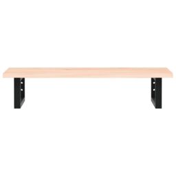 Berkfield Home Basin Shelf Wall Mounted Steel & Solid Wood Oak in Brown - thumbnail 4