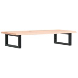 Berkfield Home Basin Shelf Wall Mounted Steel & Solid Wood Oak in Brown - thumbnail 2