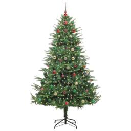 Berkfield Home Artificial Pre-lit Christmas Tree with Ball Set Green 240 cm - thumbnail 3
