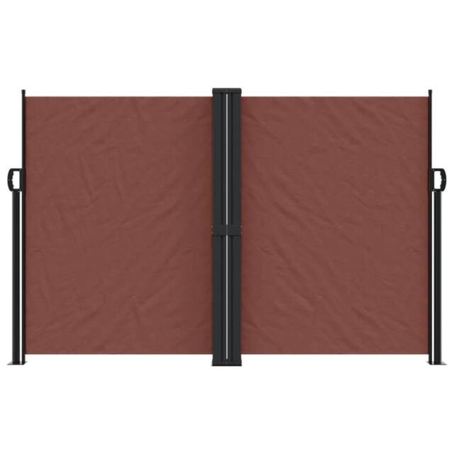 Berkfield Home Retractable Side Awning Brown 160x1000 cm - image 1