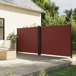 Berkfield Home Retractable Side Awning Brown 160x1000 cm - thumbnail 2