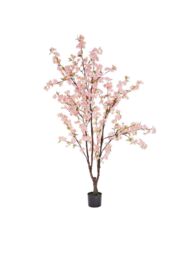 Marco Paul 1.4m Pink Artificial Cherry Blossom Tree in Baby Pink - thumbnail 4