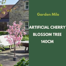 Marco Paul 1.4m Pink Artificial Cherry Blossom Tree in Baby Pink - thumbnail 5