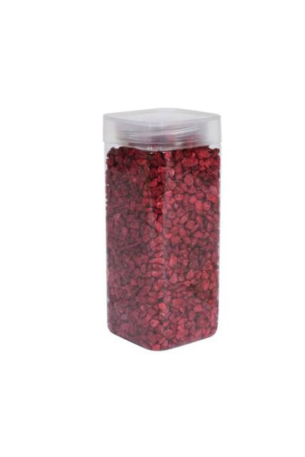KDMD 4-6mm Dark Red Pebbles in Square Jar 900gr 3 Pack - image 1
