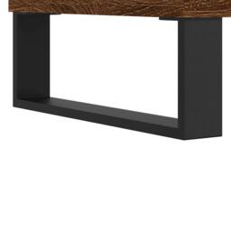 Berkfield Home Coffee Table Smoked Oak 60x44.5x45 cm Engineered Wood in Brown - thumbnail 9