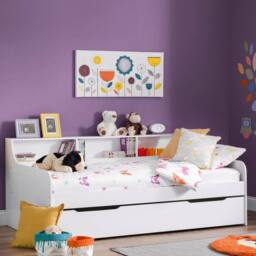 Cheshire Upland Daybed & Ellie Underbed - Single (90cm) in White - thumbnail 2