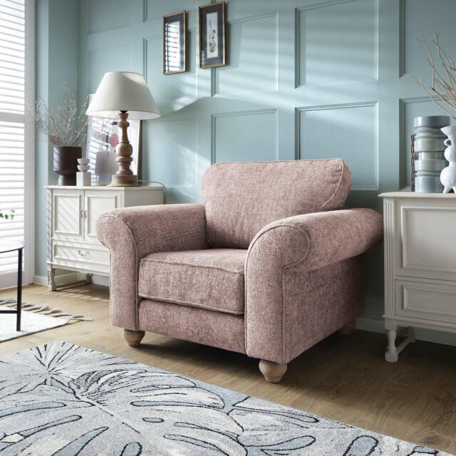 Abakus Direct Ingrid Collection Armchair in Woodrose in Rose - image 1
