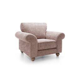 Abakus Direct Ingrid Collection Armchair in Woodrose in Rose - thumbnail 3