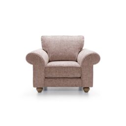Abakus Direct Ingrid Collection Armchair in Woodrose in Rose - thumbnail 2