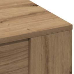 Berkfield Home Coffee Table Artisan oak Solid oak wood Medium Coffee Table in Brown - thumbnail 8