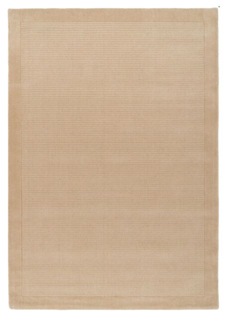 Kukoon Natural Wool Plush Pile Fawn Living Area Rug - Size: 190 cm x 280 cm - image 1
