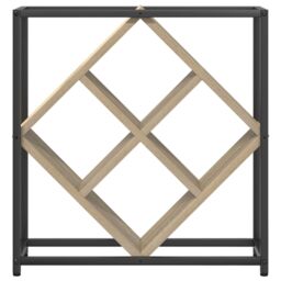 Berkfield Home Wine Rack Sonoma Oak 51x18x52, 5 cm Engineered Wood in Brown - thumbnail 6