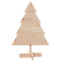 Berkfield Home Festive Wooden Christmas Tree for Decoration 70 cm Solid Wood in Light Tan