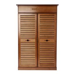 Kelvenix 5 Tier Bamboo Shoe Rack in Brown - Size: 0.6m2