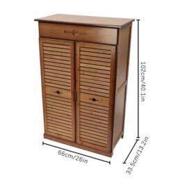 Kelvenix 5 Tier Bamboo Shoe Rack in Brown - Size: 0.6m2 - thumbnail 2