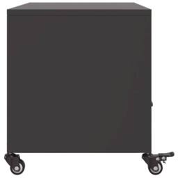 Berkfield Home TV Cabinet Black 68x39x43.5 cm Steel - thumbnail 7