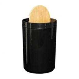 KORVIXA 6 Pcs Bathroom Sink Bamboo Set in Black - thumbnail 3
