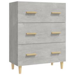 Berkfield Home Sideboard Concrete Grey 70x34x90 cm Engineered Wood - Size: 70 x 34 x 90 cm - thumbnail 1