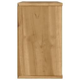 Berkfield Home TV Cabinet with Drawer ODDA 79x24x40 cm Solid Wood Pine in Brown - Size: 79 x 24 x 40 cm - thumbnail 7
