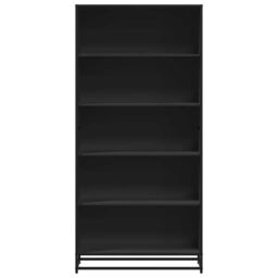 Berkfield Home Bookcase Black 80.5x35x170.5 cm Engineered Wood - thumbnail 4
