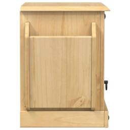 Berkfield Home Beautiful Bedside Cabinet Corona 45x35x47.5 cm Solid Wood Pine in Light Brown - thumbnail 5