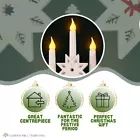 Marco Paul Wooden Star Christmas Candle Bridge with 5 Faux Candle Arch in White - thumbnail 6