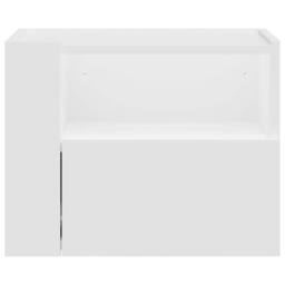 Berkfield Home Decorative Wall-mounted Bedside Cabinets 2 pcs White 45x30x35 cm - Size: 45 x 30 x 35 cm - thumbnail 4
