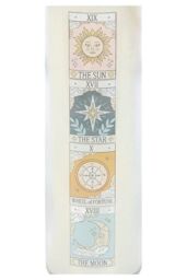 KDMD Vintage Tarot Rose Tube Candle in White - thumbnail 3