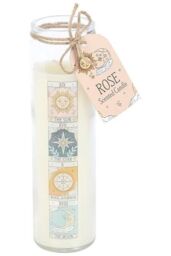 KDMD Vintage Tarot Rose Tube Candle in White - thumbnail 2