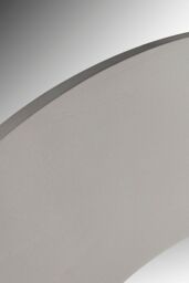 nielsen Round Wooden Wall Mirror Light Grey 90cm - thumbnail 3