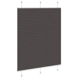 Berkfield Home Pleated Blind Black 105x150 cm Fabric Width 104.4 cm Polyester - thumbnail 4