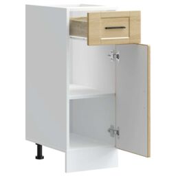Berkfield Home Kitchen Base Cabinet¬†Porto Sonoma Oak Engineered Wood in Brown - thumbnail 5