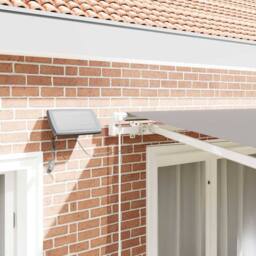 Berkfield Home Manual Retractable Awning with LED Light Grey 300x250 cm - thumbnail 4