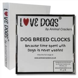 Animal Crackers Dog Breeds Wall Clock 'Time Spent With Border Collies Is Never Wasted' - thumbnail 5
