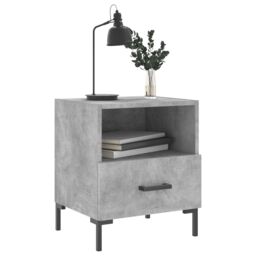 Berkfield Home Bedside Cabinets 2 pcs Concrete Grey 40x35x47.5 cm Engineered Wood - thumbnail 4