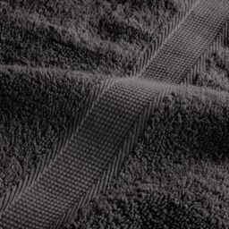 Berkfield Home 6 Piece Premium Towel Set SOLUND Anthracite 600 gsm in Black - thumbnail 6