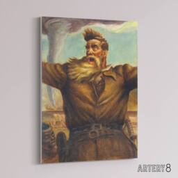 "Artery8 John S Curry Abolitionist John Brown Canvas Wall Art Print - Size: W18"" x H24""" - thumbnail 2