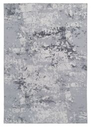 Kukoon Washable & Non Slip Grey Marble Abstract Rug - Size: 80 cm x 150 cm - thumbnail 1