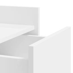 Berkfield Home Bedside Cabinet White 45x50x65 cm Engineered Wood - Size: 45 x 50 x 65 cm - thumbnail 9