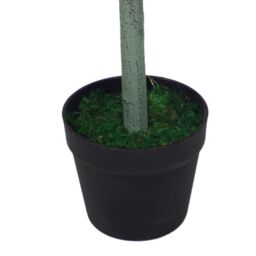 Leaf Pair of 120cm (4ft) Artificial Topiary Bay Trees Pyramid Cones - Extra Large in Green - thumbnail 5