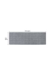 JVL Elegance Range Indoor Machine Washable Runner Doormat 50 x 150 cm Grey - Size: 50 cm x 150 cm - thumbnail 5