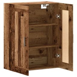 Berkfield Home Wall Mounted Cabinet Old Wood 69.5x34x90 cm Engineered Wood in Brown - thumbnail 5