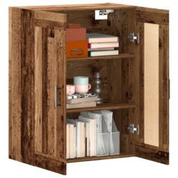 Berkfield Home Wall Mounted Cabinet Old Wood 69.5x34x90 cm Engineered Wood in Brown - thumbnail 3