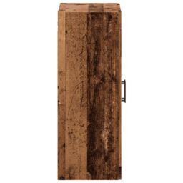 Berkfield Home Wall Mounted Cabinet Old Wood 69.5x34x90 cm Engineered Wood in Brown - thumbnail 6